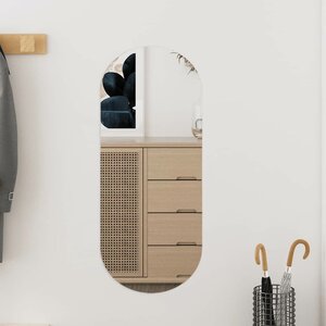 Wandspiegel 25x60 cm ovaal glas