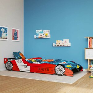 Kinderbed raceauto rood 90x200 cm