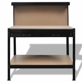 Werkbank met ophangbord en lade