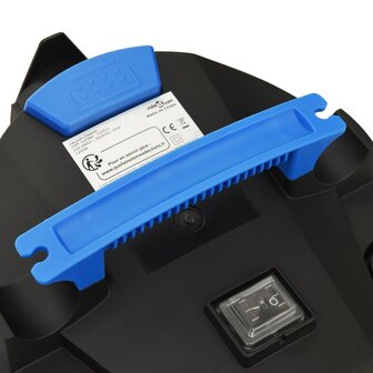 Nat- en droogzuiger 1200 W 20 L zilverkleurig