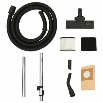 Nat- en droogzuiger 1200 W 30 L zilverkleurig