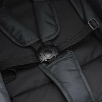 Kinderwagen 2-in-1 staal antracietkleurig en zwart