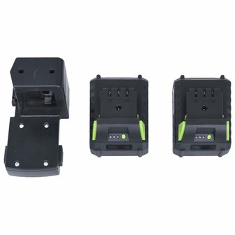 Accugrasmaaier met 2 accu's 20 V 2000 mAh Li-ion