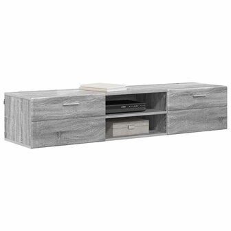 Houten Kast met lade Grijs Sonoma 150 x 39 x 30 cm Bewerkt hout