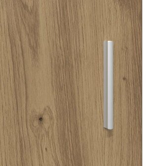 Wandkast artisanaal eikenkleurig 55 x 29 x 100 cm Bewerkt hout