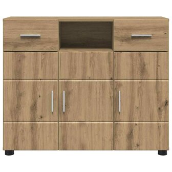 Dressoir met lade artisanaal eikenkleurig 88,5 x 30,5 x 73 cm