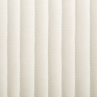 Eetkamerstoelen 2 st stof cr&egrave;mekleurig