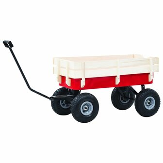 Tuinwagen 150 kg rood