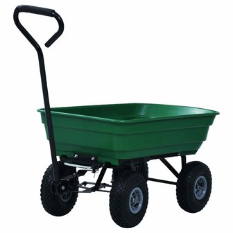 Tuinkiepwagen 300 kg 75L groen