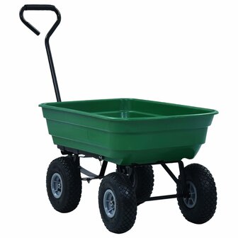 Tuinkiepwagen 300 kg 75L groen