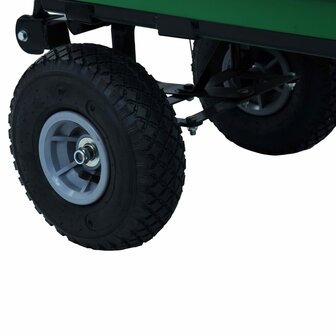 Tuinkiepwagen 300 kg 75L groen