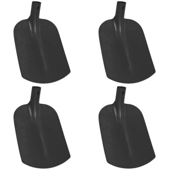 Schep Hoofd 4 pcs Zwart 34,5 x 24 cm Gepoedercoat staal