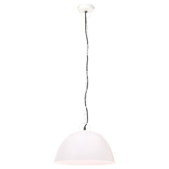 Hanglamp industrieel vintage rond 25 W E27 41 cm wit