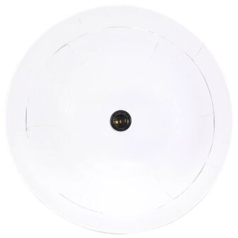 Hanglamp industrieel vintage rond 25 W E27 41 cm wit