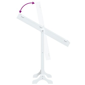 Spiegel vrijstaand 34x37x146 cm wit