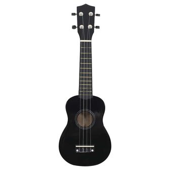 Ukuleleset met tas voor kinderen sopraan 23'' zwart