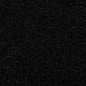 Schommelstoel met voetenbank stof zwart