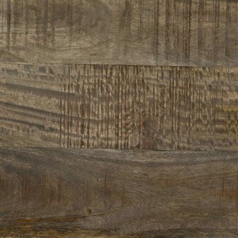 Nachtkastje 50x33x60 cm massief mangohout lichtgrijs