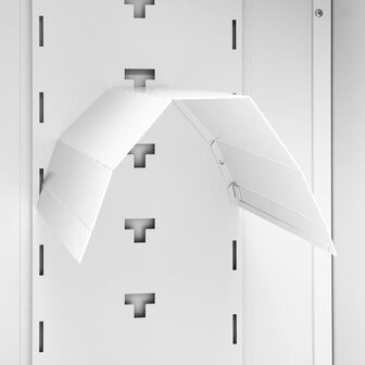 Zadelkast 53x53x105 cm staal wit