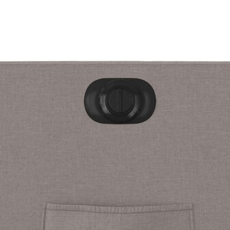 Fauteuil verstelbaar elektrisch stof taupe