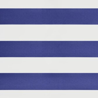 Luifel elektrisch uitschuifbaar 3,5x2,5 m blauw en wit