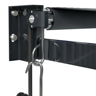 Luifel elektrisch uitschuifbaar 3,5x2,5 m antracietkleurig