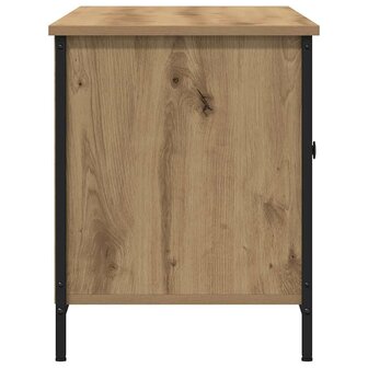 TV-kast artisanaal eikenkleurig 100 x 40 x 50 cm Bewerkt hout