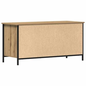 TV-kast artisanaal eikenkleurig 100 x 40 x 50 cm Bewerkt hout
