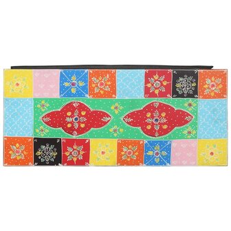 TV-kast met lade Multikleur 80 x 35 x 50 cm Massief mangohout