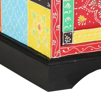 TV-kast met lade Multikleur 80 x 35 x 50 cm Massief mangohout