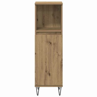 Badkamermeubelset met plank 3 pcs Artisan Eiken Bewerkt hout