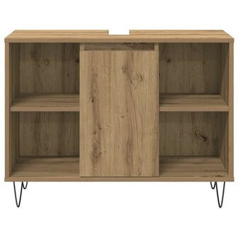 Badkamermeubelset met plank 3 pcs Artisan Eiken Bewerkt hout