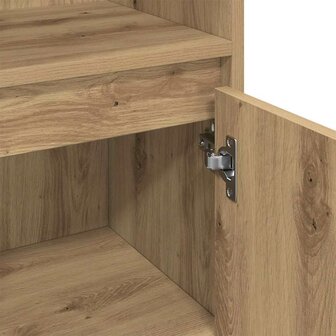 Badkamermeubelset met plank 3 pcs Artisan Eiken Bewerkt hout