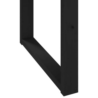 Eettafel NOAIN U-vormige poten 160x90x75 cm massief hout