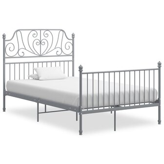 Bedframe metaal grijs 120x200 cm