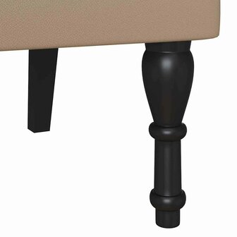 Chesterfield Bank Cappuccino 120,5 x 65 x 75 cm Nep Leer