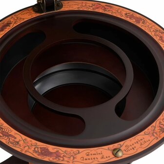 Globebar massief eucalyptushout bruin