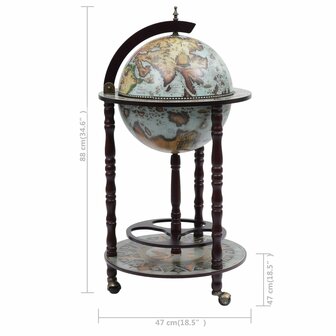 Globebar eucalyptushout blauw