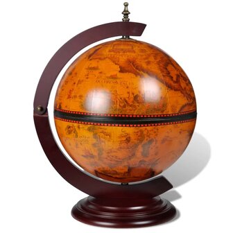 Globebar tafelmodel eucalyptushout