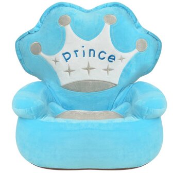 Kinderstoel prins pluche blauw