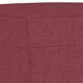 4-delige Loungeset stof wijnrood
