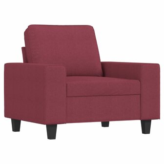Fauteuil 60 cm stof wijnrood