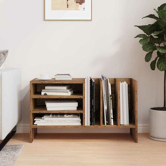 Platenkast met plank Oudhout 78.5 x 35 x 45 cm Bewerkt hout