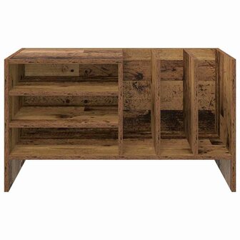 Platenkast met plank Oudhout 78.5 x 35 x 45 cm Bewerkt hout
