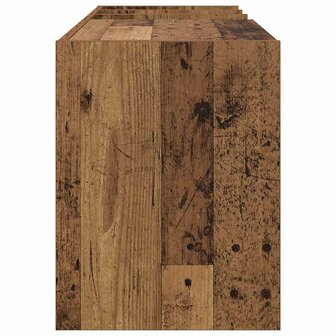 Platenkast met plank Oudhout 78.5 x 35 x 45 cm Bewerkt hout