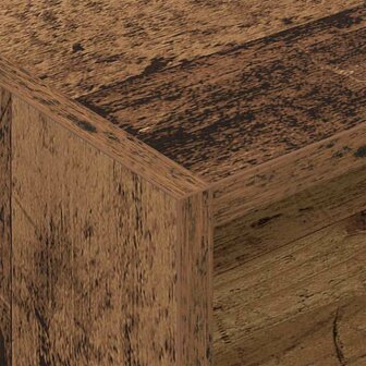 Platenkast met plank Oudhout 78.5 x 35 x 45 cm Bewerkt hout