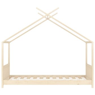 Kinderbedframe massief grenenhout 80x160 cm