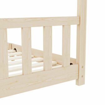Kinderbedframe massief grenenhout 90x200 cm