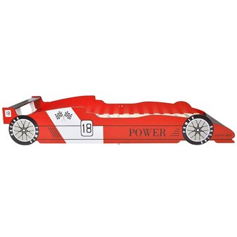 Kinderbed raceauto rood 90x200 cm