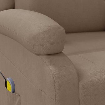 Massagestoel kunstleer cappuccinokleurig